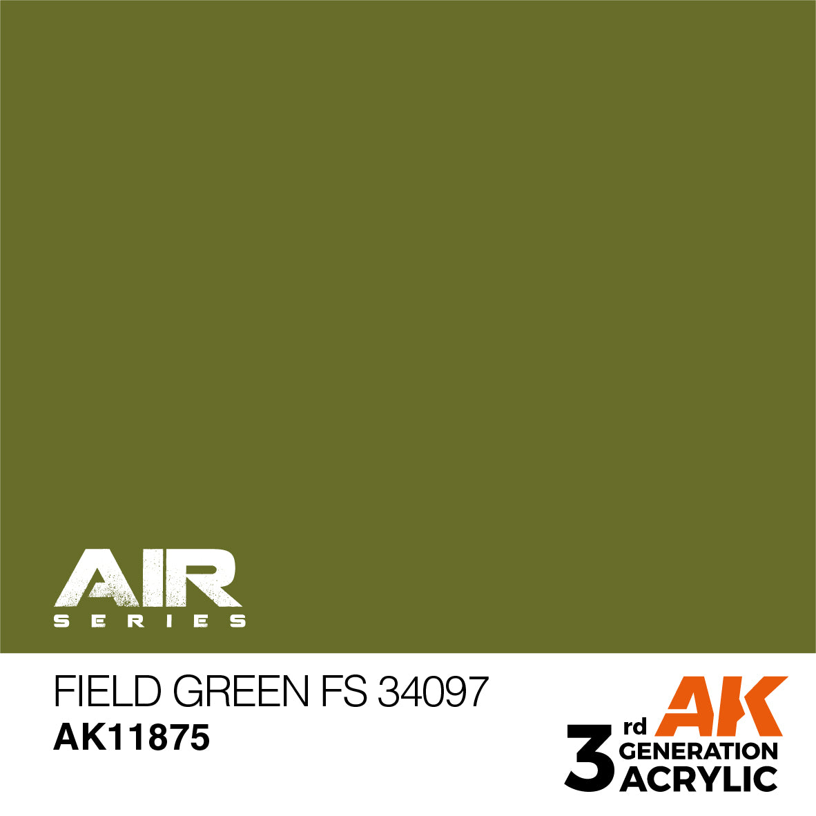 AK Interactive 3rd Gen Field Green FS 34097 AK11875 - Loaded Dice
