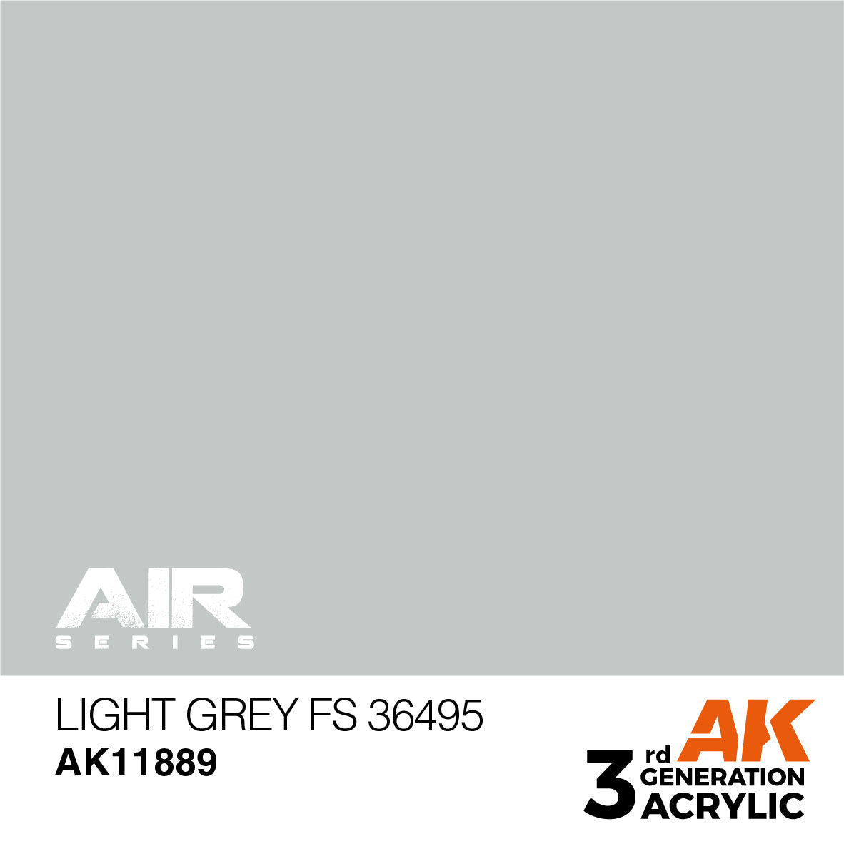 AK Interactive 3rd Gen Acrylic Light Grey FS 36495 AK11889 - Loaded Dice