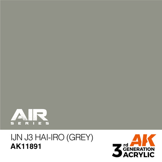 AK Interactive 3rd Gen Acrylic IJN J3 Hai-iro (Grey) AK11891 - Loaded Dice