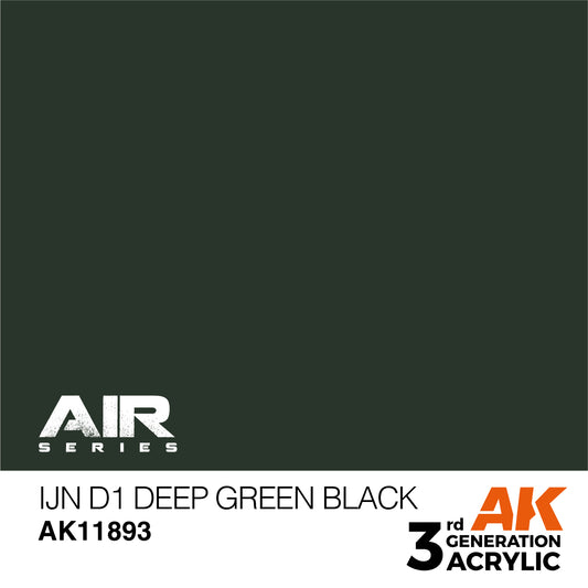 AK Interactive 3rd Gen Acrylic IJN D1 Deep Green Black AK11893 - Loaded Dice