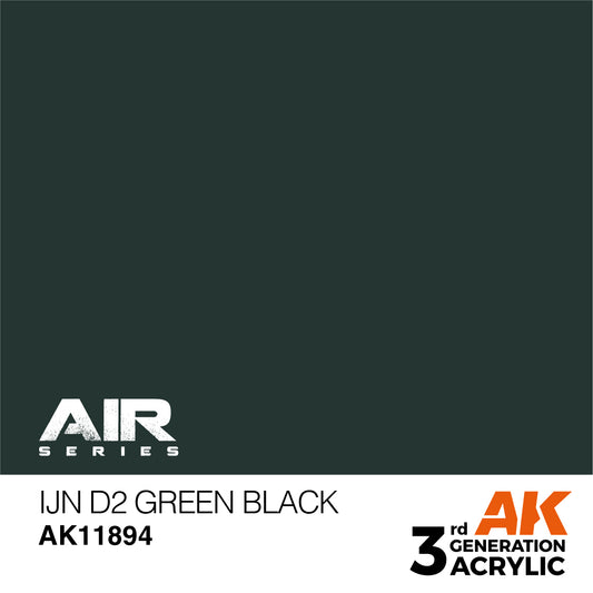 AK Interactive 3rd Gen Acrylic IJN D2 Green Black AK11894 - Loaded Dice