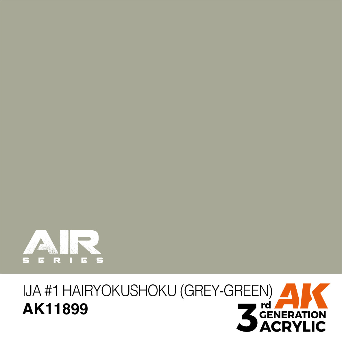AK Interactive 3rd Gen Acrylic IJA #1 Hairyokushoku (Grey-Green) AK11899 - Loaded Dice