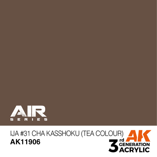 AK Interactive 3rd Gen Acrylic IJA #31 Cha Kasshoku (Tea Colour) AK11906 - Loaded Dice