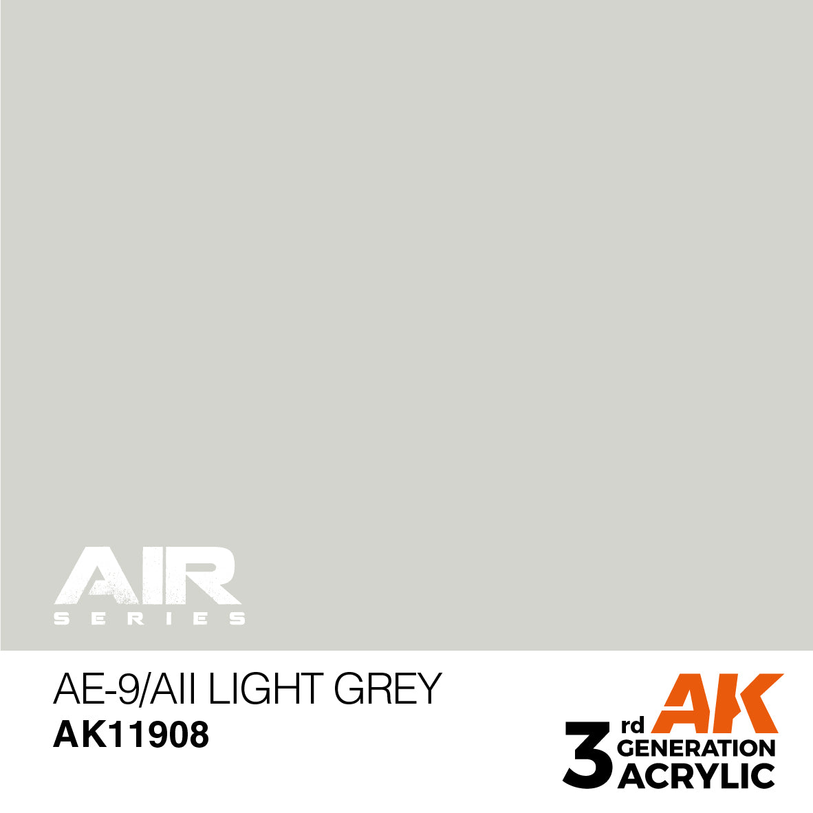 AK Interactive 3rd Gen Acrylic - AE-9/AII Light Grey AK11908 - Loaded Dice