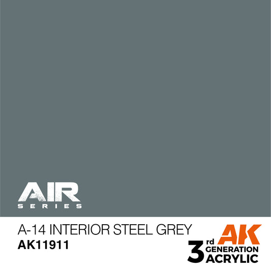 AK Interactive A-14 Interior Steel Grey AK11911 - Loaded Dice