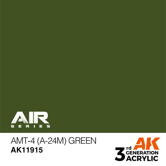 AK Interactive 3rd Gen Acrylic AMT-4 (A-24m) Green AK11915 - Loaded Dice