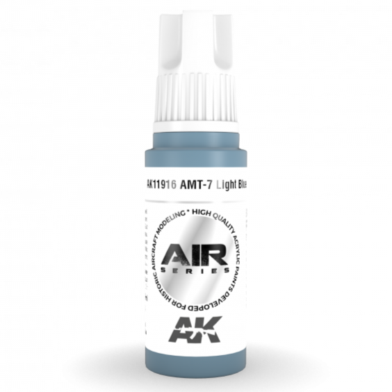 AK Interactive 3rd Gen Acrylic AMT-7 Light Blue AK11916 - Loaded Dice