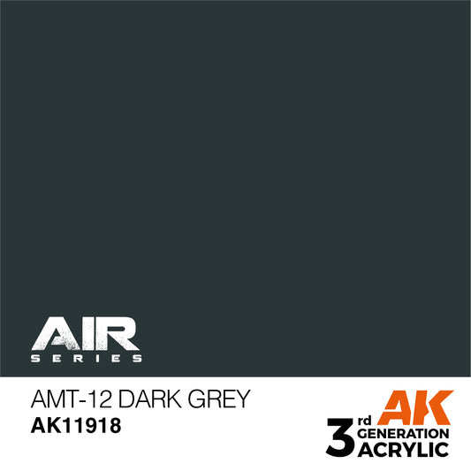 AK Interactive 3rd Gen Acrylic AMT-12 Dark Grey AK11918 - Loaded Dice