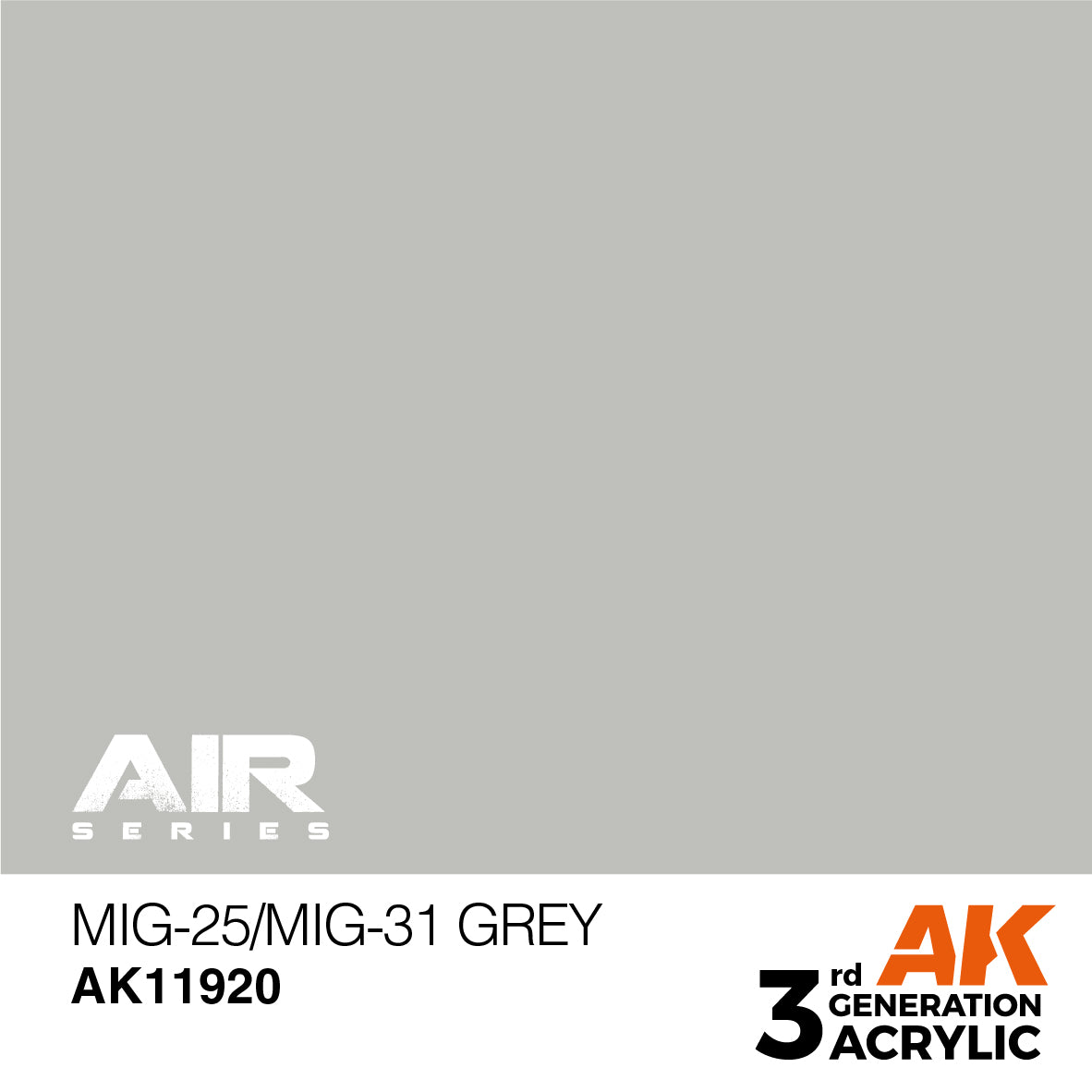AK Interactive 3rd Gen Acrylic MiG-25/MiG-31 Grey AK11920 - Loaded Dice