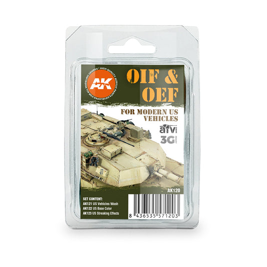 AK Interactive OIF & OEF - US Vehicles Weathering Set weathering set for scale models