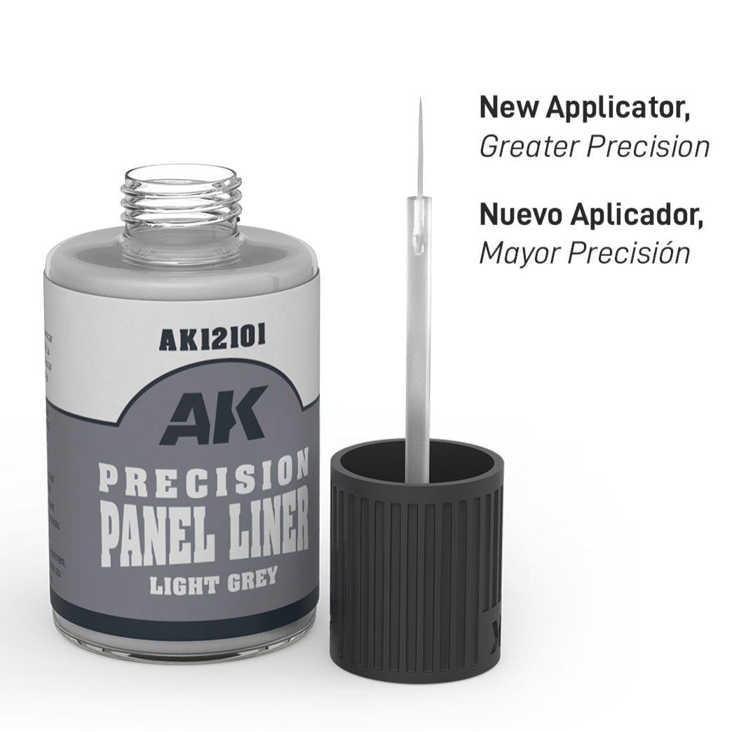 AK Interactive Precision Panel Liner - Light Grey - Loaded Dice