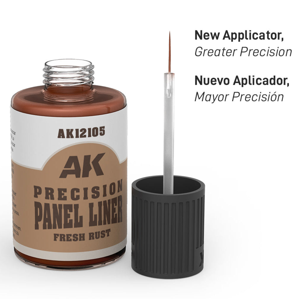 AK Interactive Precision Panel Liner - Fresh Rust - Loaded Dice