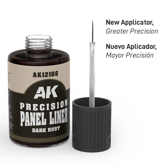 AK Interactive Precision Panel Liner - Dark Rust - Loaded Dice