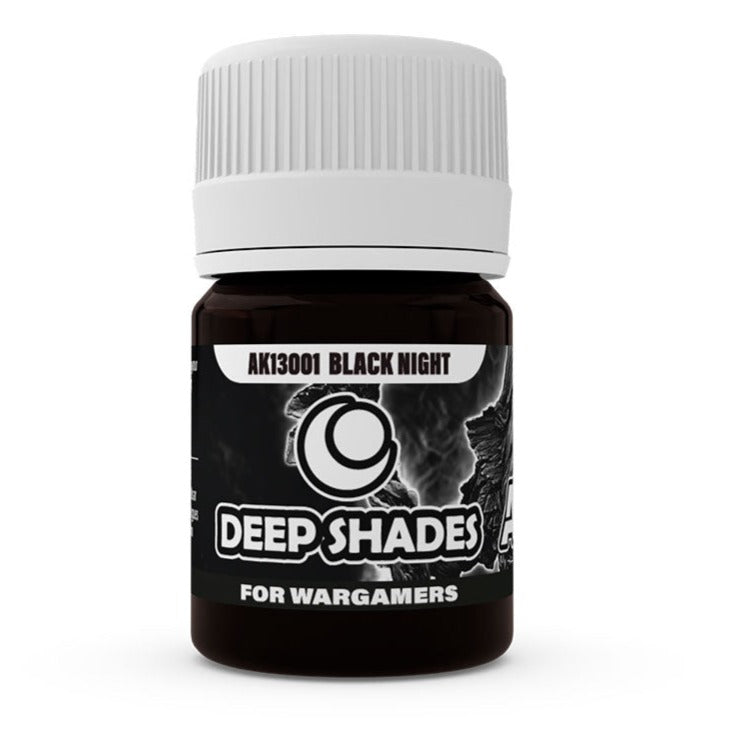 AK Interactive BLACK NIGHT - Deep Shades for Wargamers 30ml AK13001 - Loaded Dice