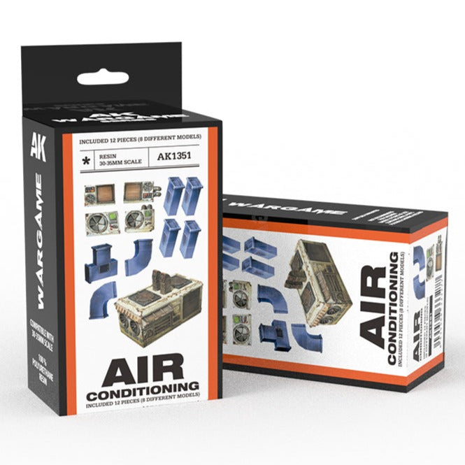 AK Interactive Air Conditioning Wargame Set (Resin 30-35mm) AK1351 - Loaded Dice Barry Vale of Glamorgan CF64 3HD
