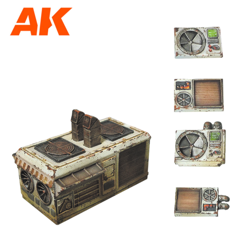 AK Interactive Air Conditioning Wargame Set (Resin 30-35mm) AK1351 - Loaded Dice Barry Vale of Glamorgan CF64 3HD