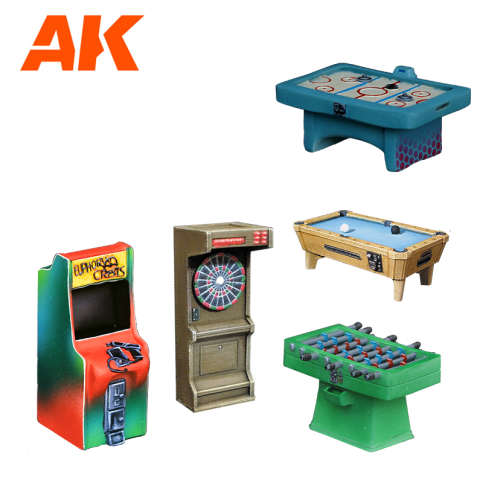 AK Interactive Arcade Wargame Set (Resin 30-35mm) AK1352 - Loaded Dice Barry Vale of Glamorgan CF64 3HD