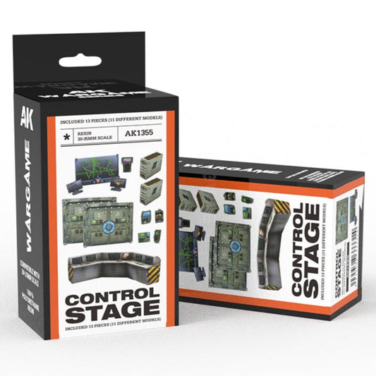AK Interactive Control Stage Wargame Set (Resin 30-35mm) AK1355 - Loaded Dice