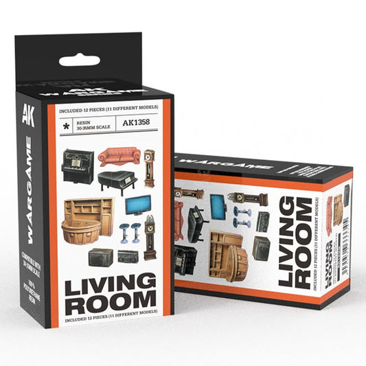 AK Interactive Living Room Wargame Set (Resin 30-35mm) AK1358 - Loaded Dice