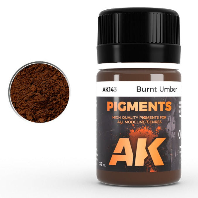 AK Interactive Pigment - Burnt Umber AK143 - Loaded Dice