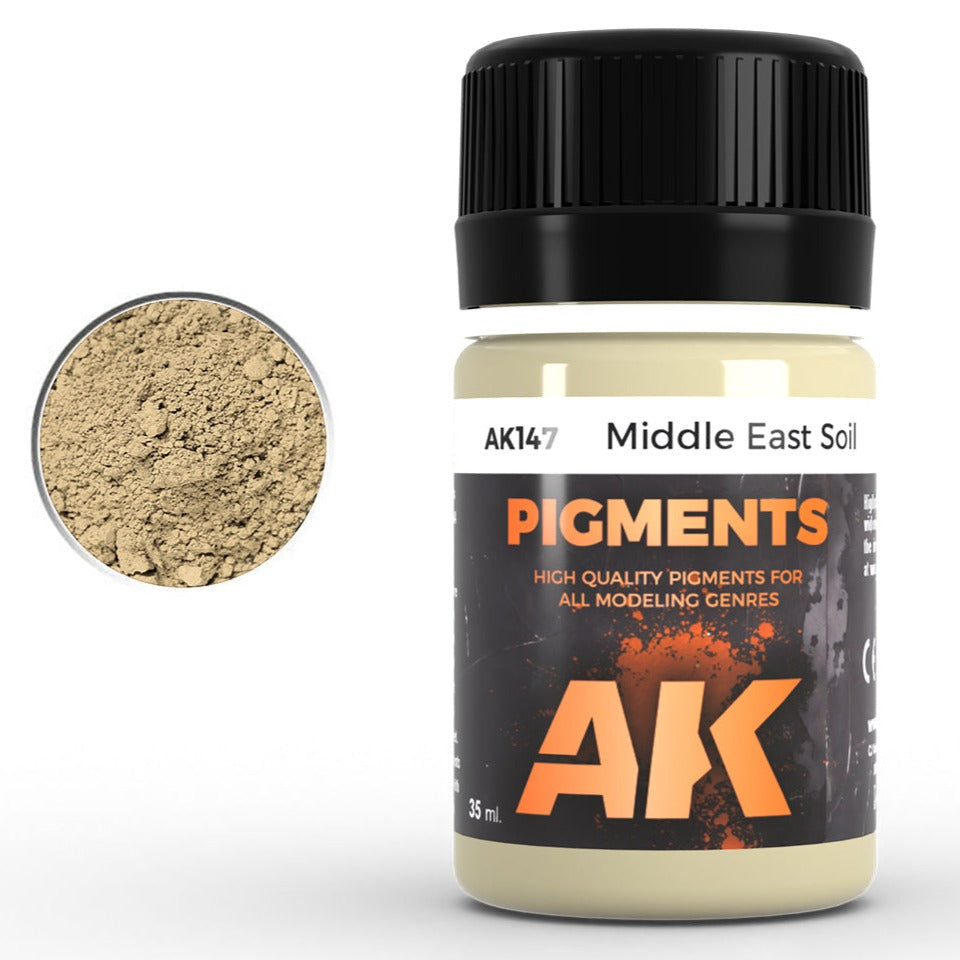 AK Interactive Pigment - MIDDLE EAST SOIL - Loaded Dice Barry Vale of Glamorgan CF64 3HD