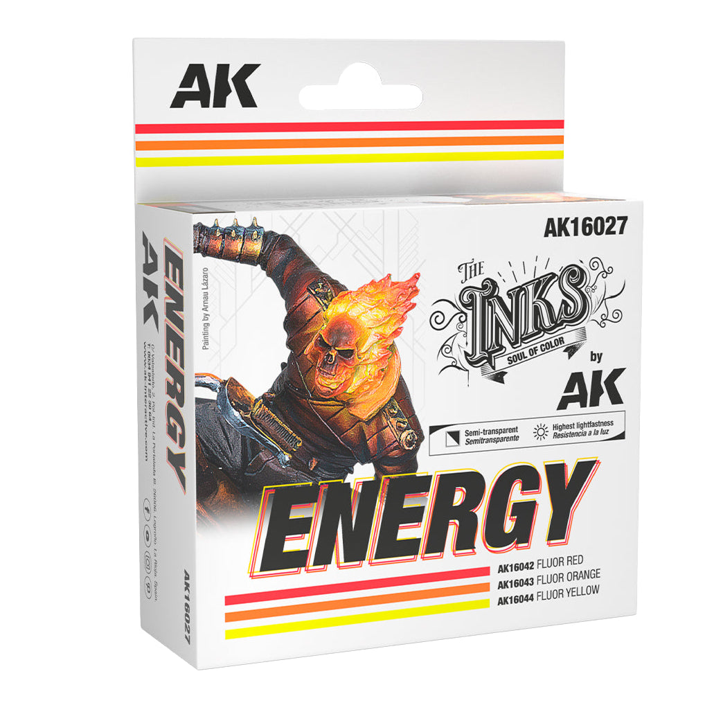 AK Interactive The Inks - Energy Colours Set - Loaded Dice