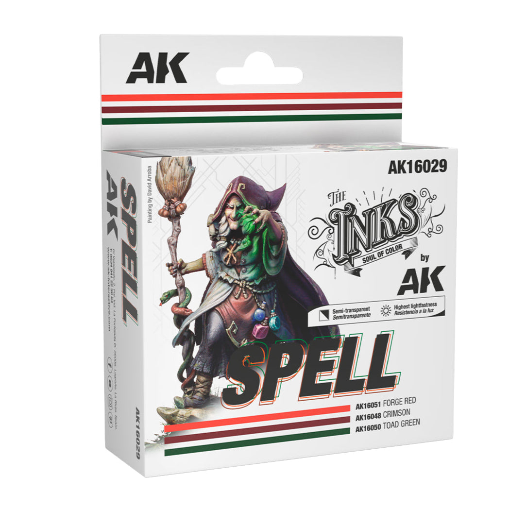 AK Interactive The Inks  - Spell Colours Set - Loaded Dice
