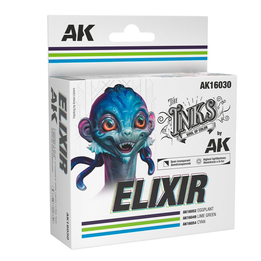 AK Interactive The Inks - Elixir Colours Set - Loaded Dice