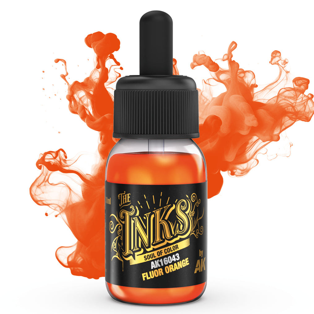 AK Interactive The Inks - Fluor Orange - Loaded Dice