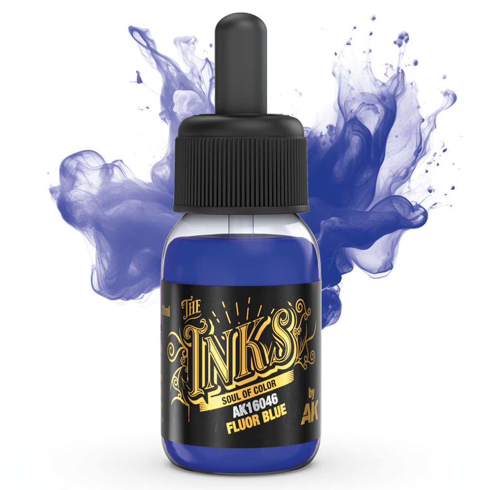AK Interactive The Inks - Fluor Blue - Loaded Dice