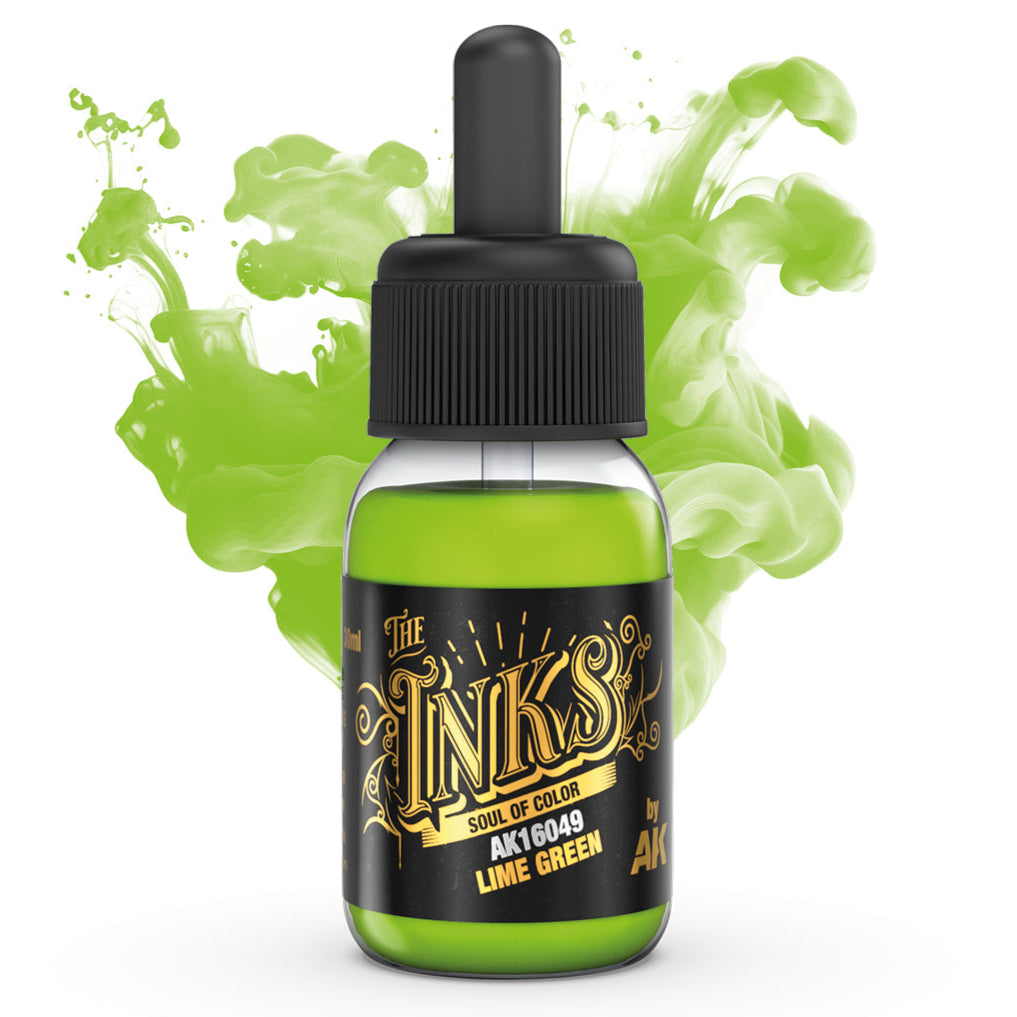 AK Interactive The Inks - Lime Green - Loaded Dice