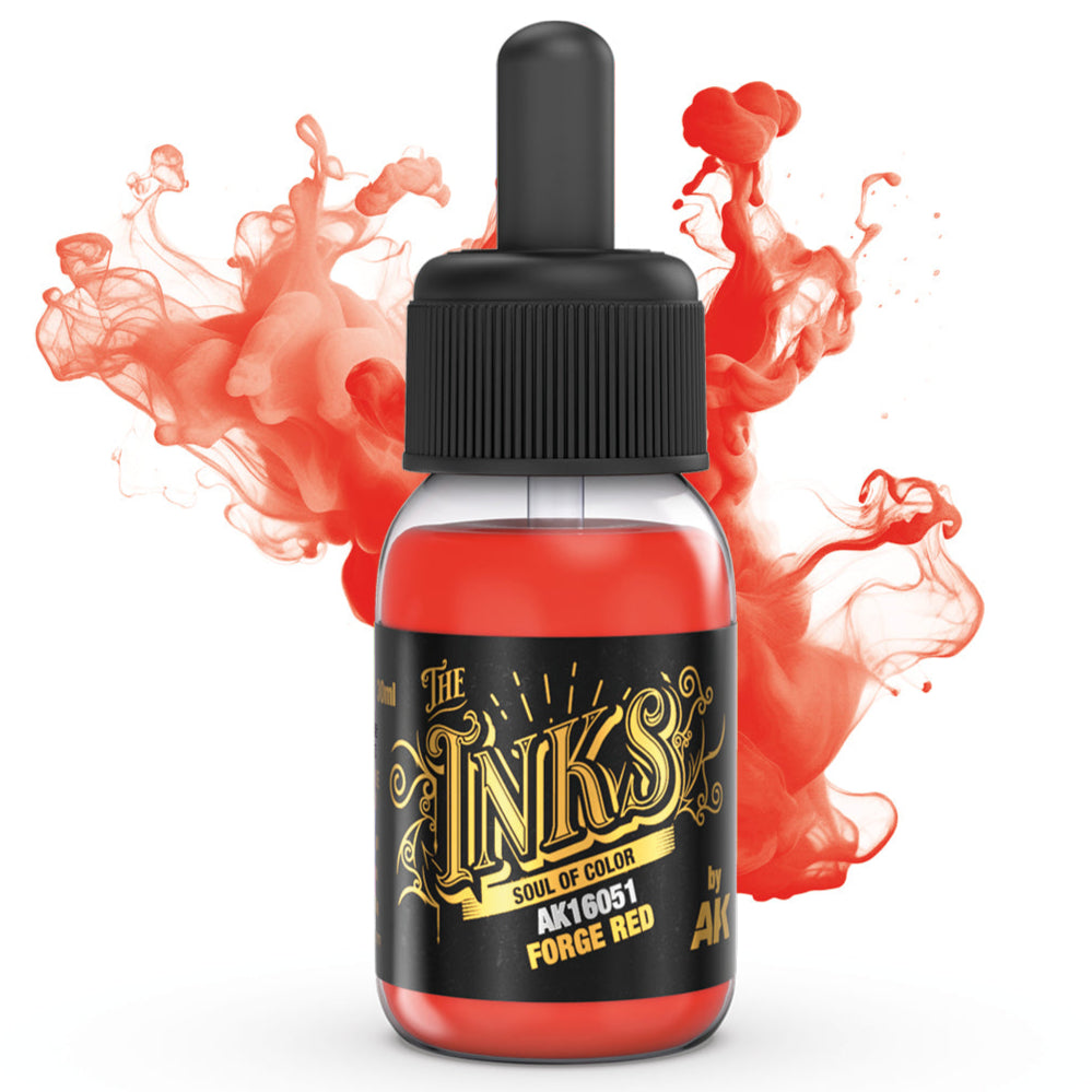 AK Interactive The Inks - Forge Red - Loaded Dice