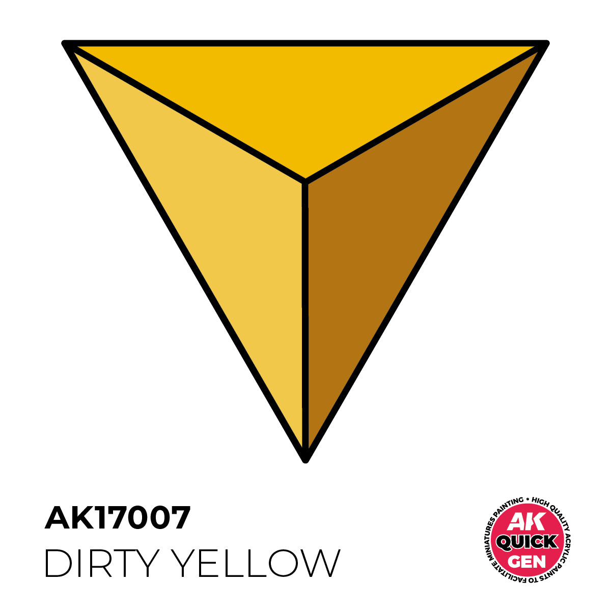 AK Interactive Quick Gen - Dirty Yellow 18ml AK17007 - Loaded Dice