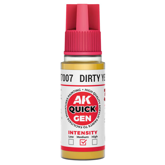 AK Interactive Quick Gen - Dirty Yellow 18ml AK17007 - Loaded Dice
