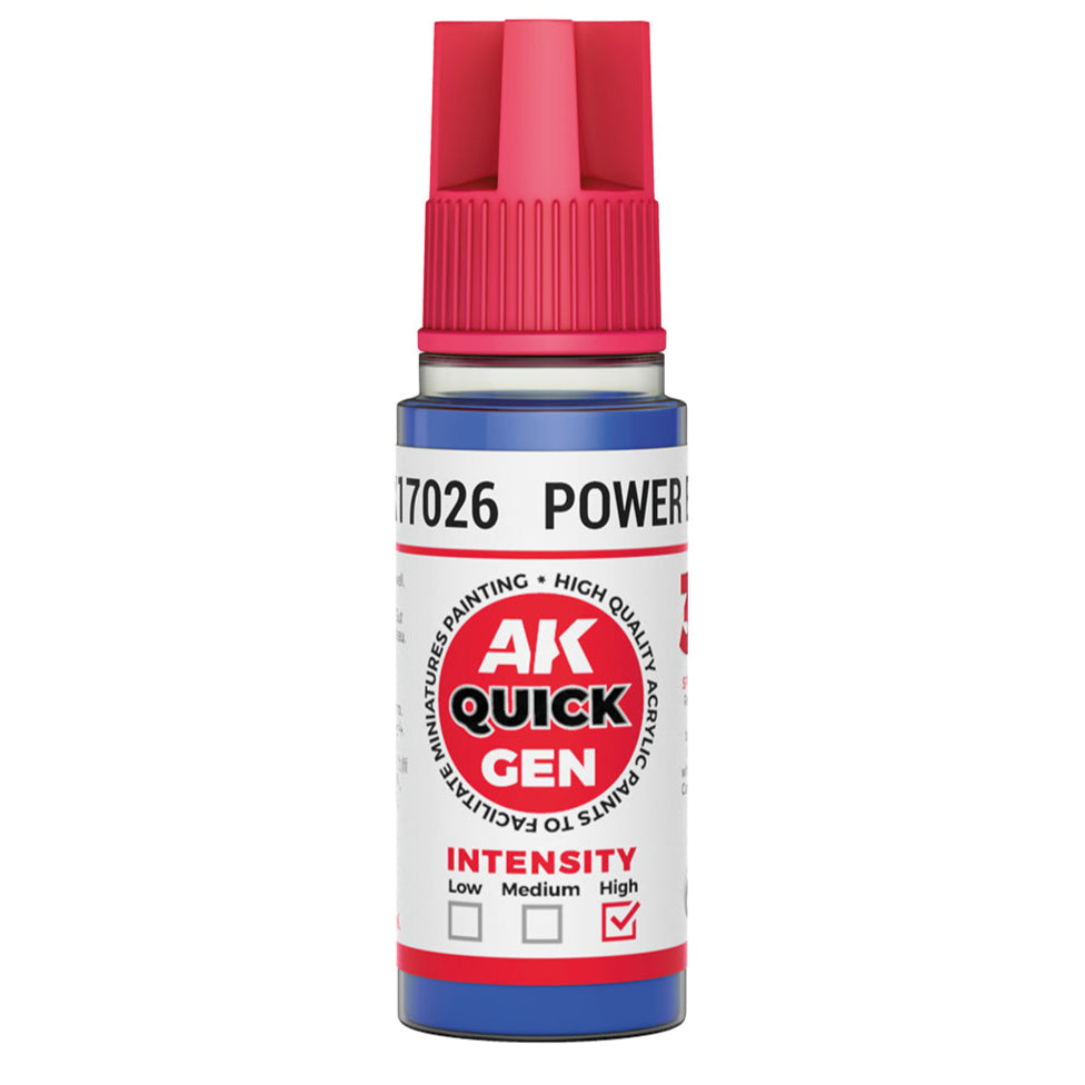 AK Interactive Quick Gen - Power Blue 18ml AK17026 - Loaded Dice