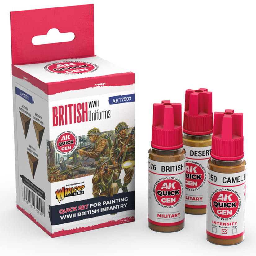 AK Interactive Quick Gen Set - British Uniforms AK17503 - Loaded Dice