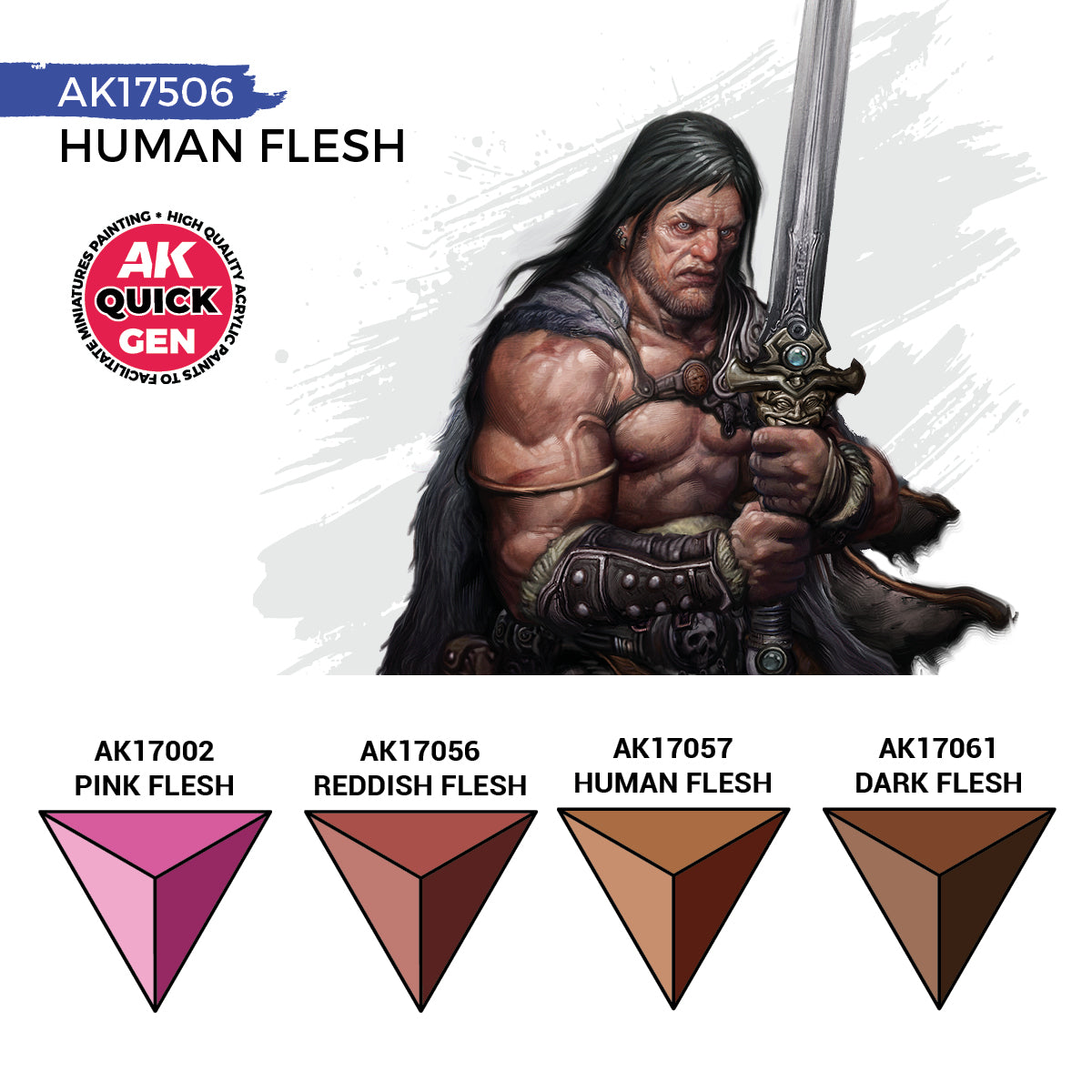 AK Interactive Quick Gen Set - Human Flesh AK17506 - Loaded Dice