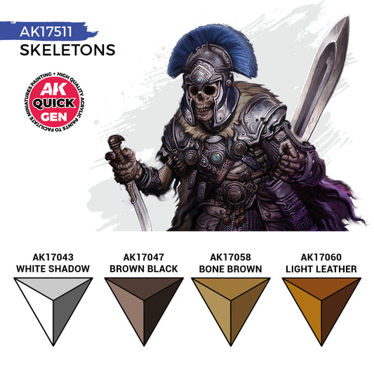 AK Interactive Quick Gen Set - Skeletons AK17511 - Loaded Dice