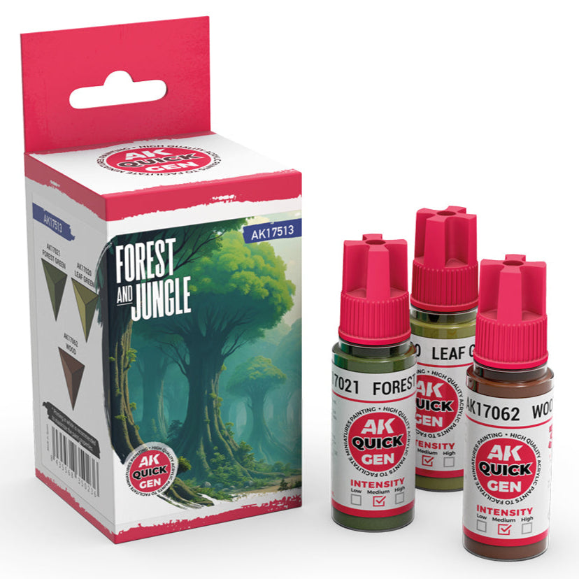 AK Interactive Quick Gen Set - Forest & Jungle AK17513 - Loaded Dice