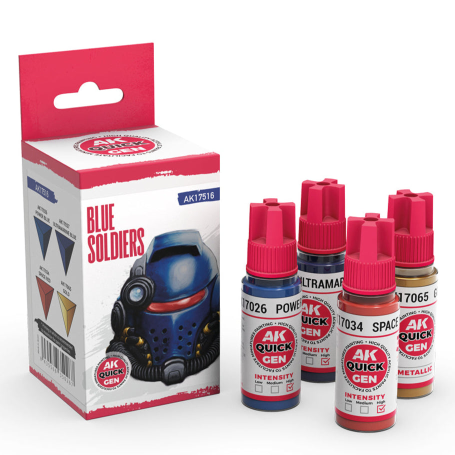 AK Interactive Quick Gen Set - Blue Soldiers AK17516 - Loaded Dice