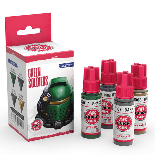 AK Interactive Quick Gen Set - Green Soldiers AK17517 - Loaded Dice