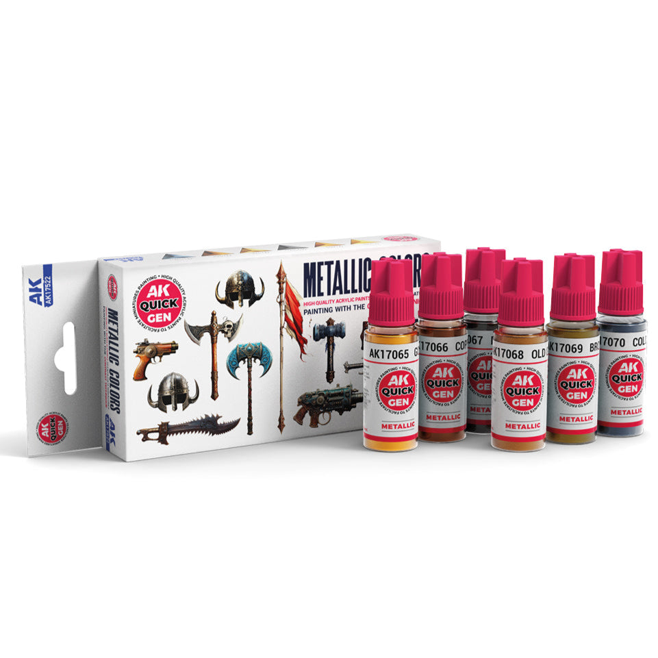 AK Interactive Quick Gen Set - Metallics AK17522 - Loaded Dice