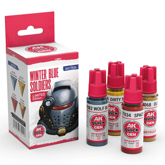 AK Interactive Quick Gen Set - Winter Blue Soldiers AK17524 - Loaded Dice