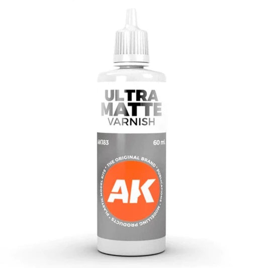 AK Interactive 3rd Gen Ultra Matte Varnish (60ml) AK183 - Loaded Dice