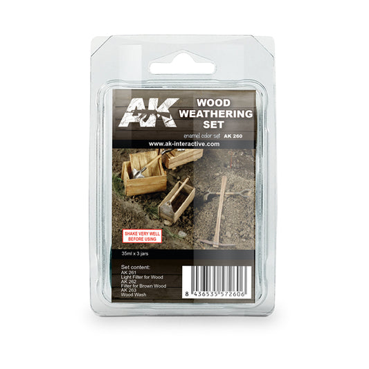 AK Interactive Wood Weathering Set weathering set for scale models