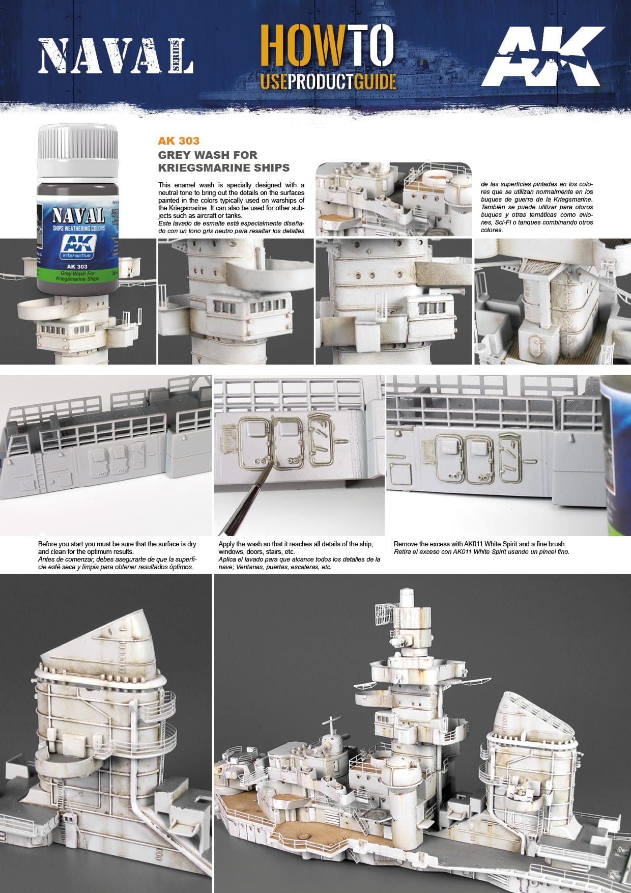 AK Interactive - Grey Wash For Kriegsmarine Ships - Loaded Dice