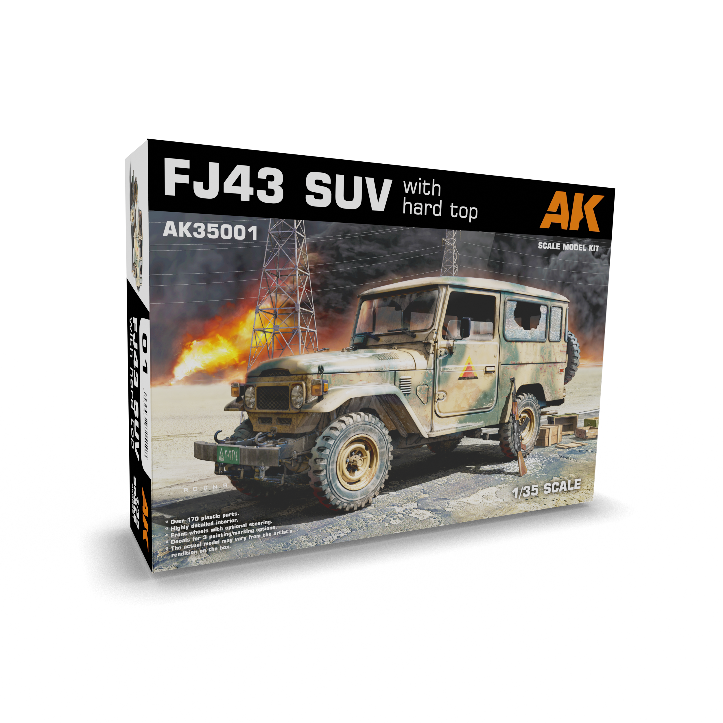 FJ43 SUV with Hard Top 1/35 Scale - Loaded Dice Barry Vale of Glamorgan CF64 3HD