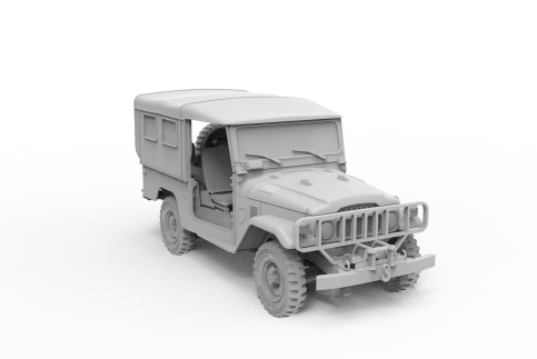 FJ43 SUV with Soft top IDF & LAF 1/35th Scale - Loaded Dice Barry Vale of Glamorgan CF64 3HD