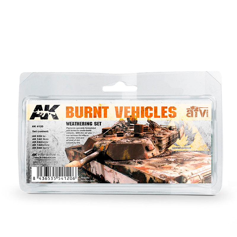 AK Interactive - Burnt Vehicles Set - Loaded Dice
