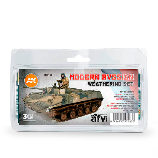 AK Interactive Modern Russian Weathering Set weathering set for scale models